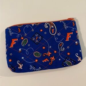 Florida Gators Blue and Orange Zipper Pouch